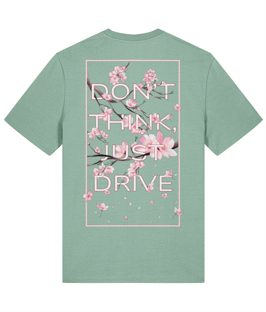 Don't Think, Just Drive Tee - Aloe Green