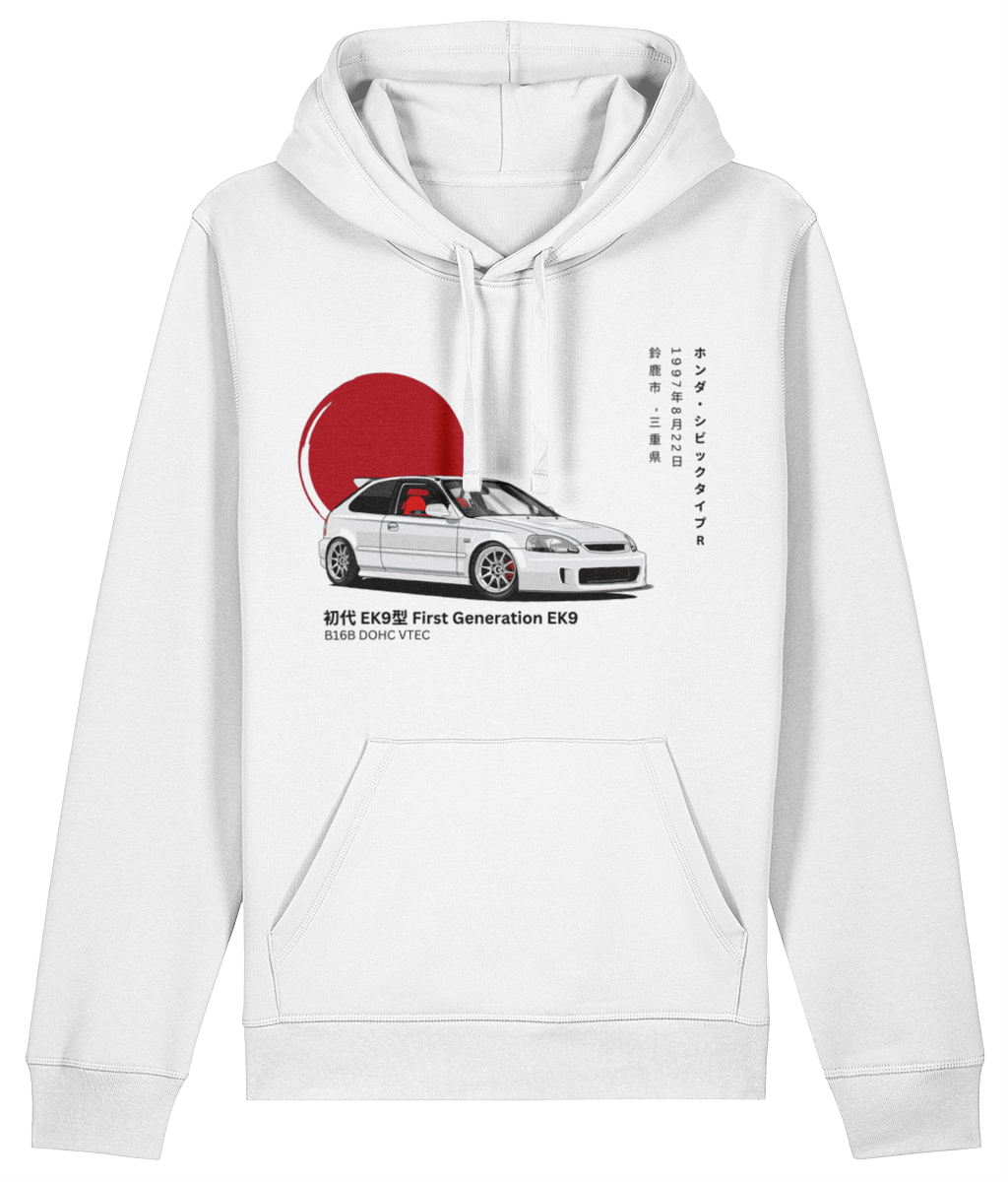 Honda Civic Type R EK9 Hoodie - White