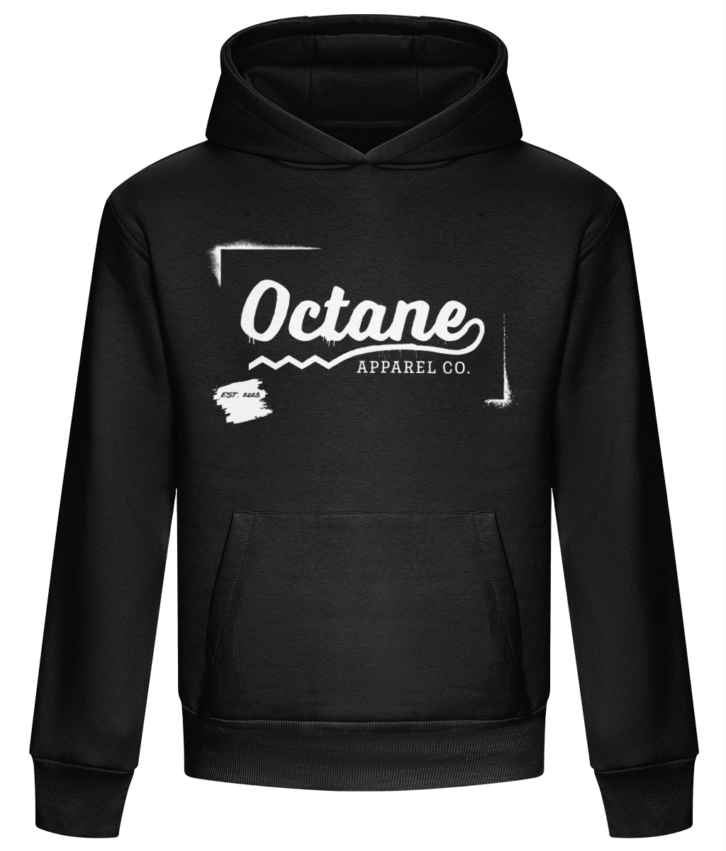 Octane Logo Graffiti Heavyweight Hoodie - Black