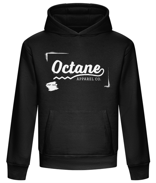 Octane Logo Graffiti Heavyweight Hoodie - Black