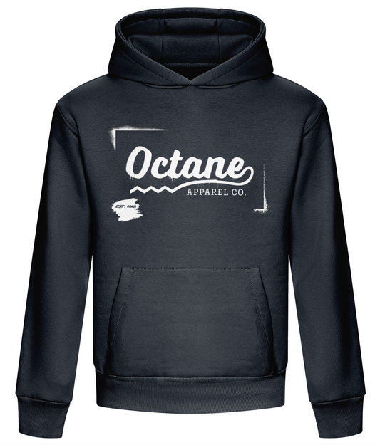 Octane Logo Graffiti Heavyweight Hoodie - Deep Navy