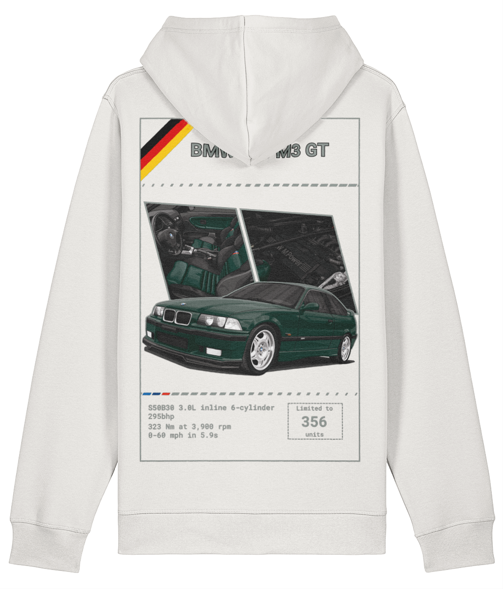 BMW E36 M3 GT Hoodie - Vintage White
