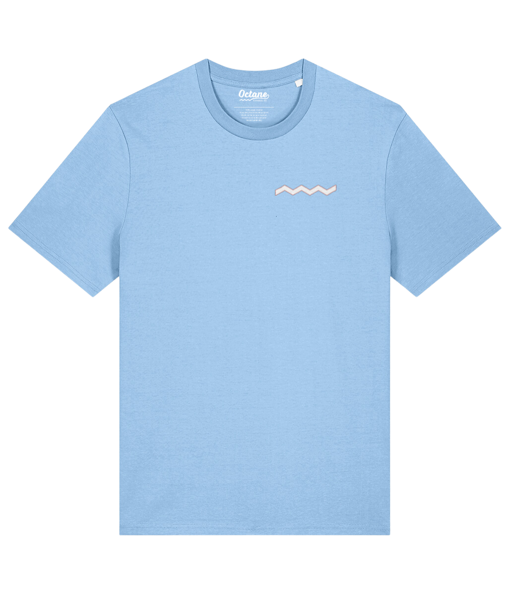 Don't Think, Just Drive Tee - Iceberg Blue