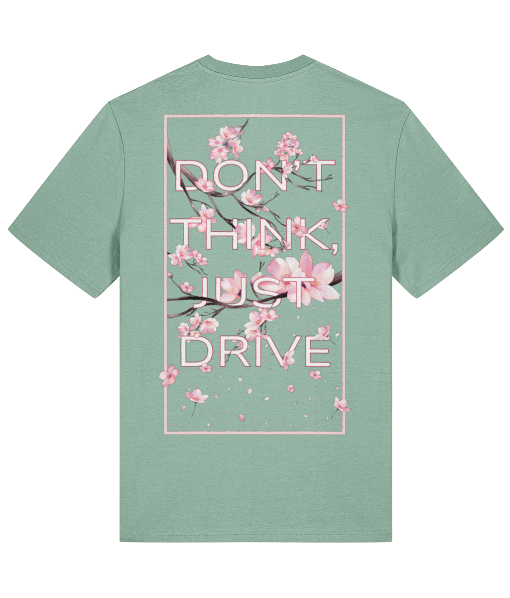 Don't Think, Just Drive Tee - Aloe Green