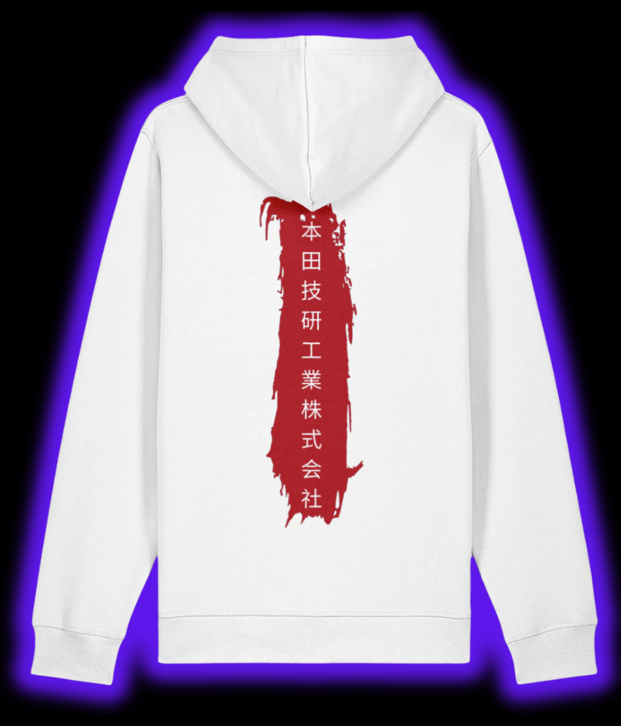White honda hoodie hotsell