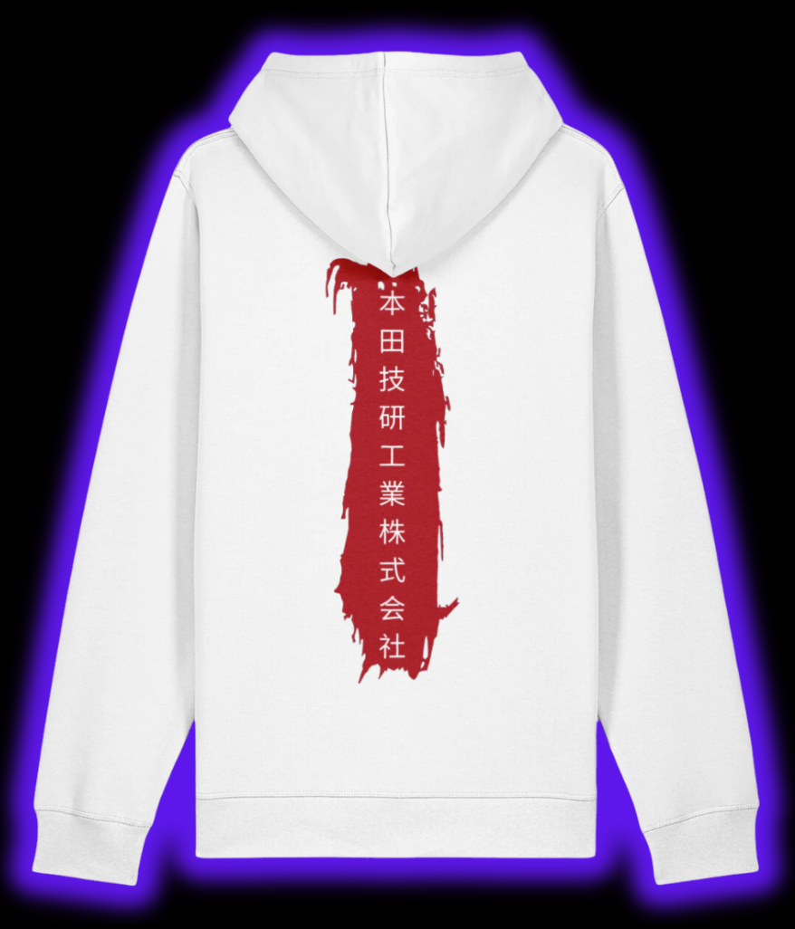 Honda Civic Type R Black EP3 Hoodie - White