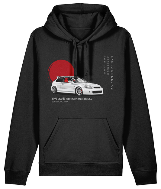Honda Civic Type R EK9 Hoodie - Black