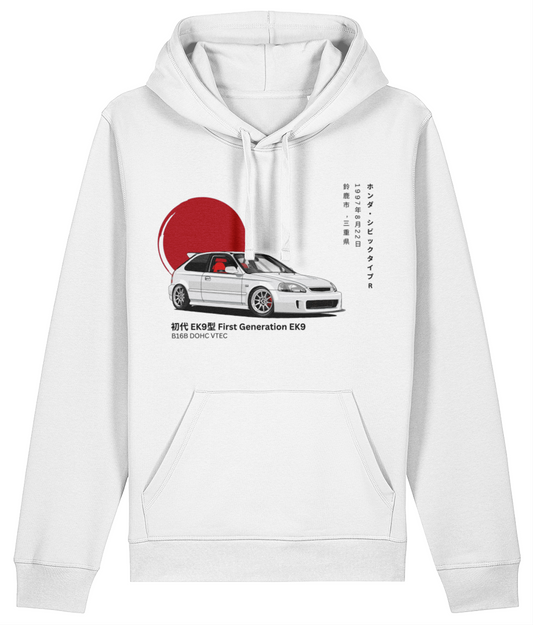 Honda Civic Type R EK9 Hoodie - White