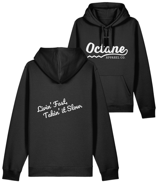 Octane Logo & Slogan Hoodie - Black