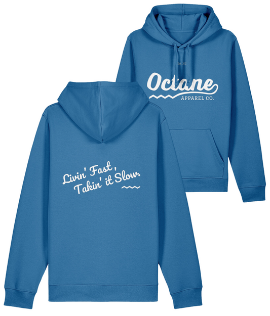 Octane Logo & Slogan Hoodie - Blue