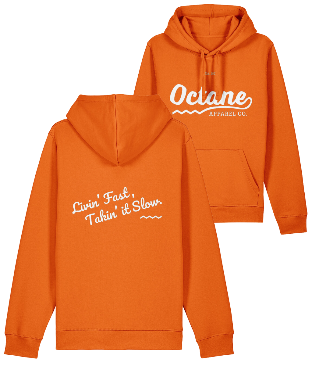 Octane Logo & Slogan Hoodie - Orange