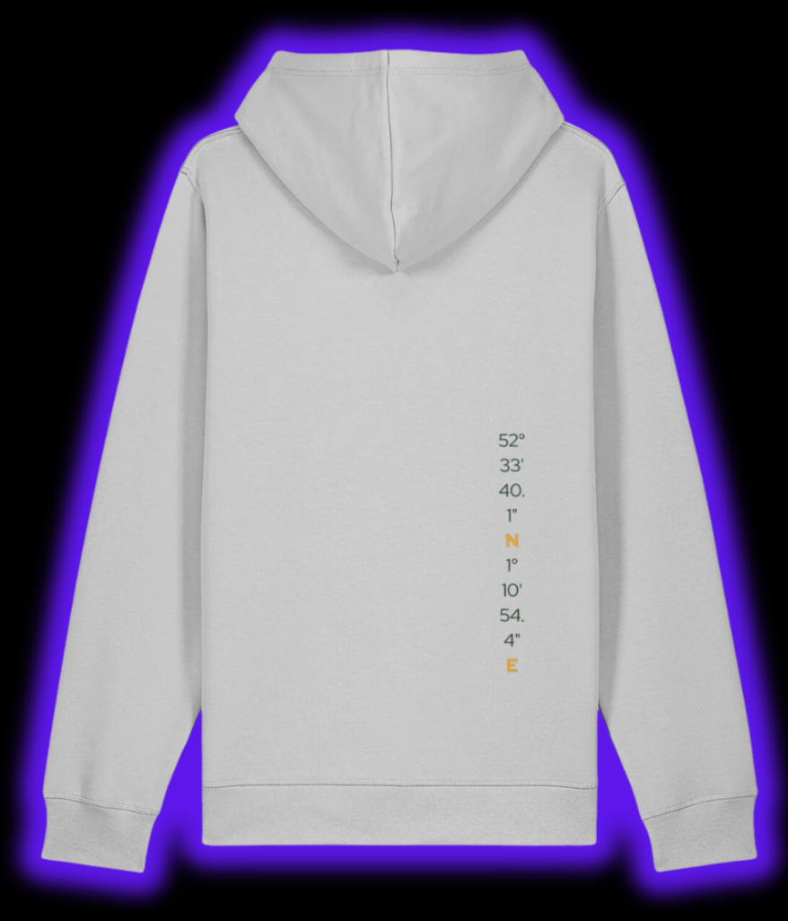 Lotus WordArt Hoodie - Light Grey