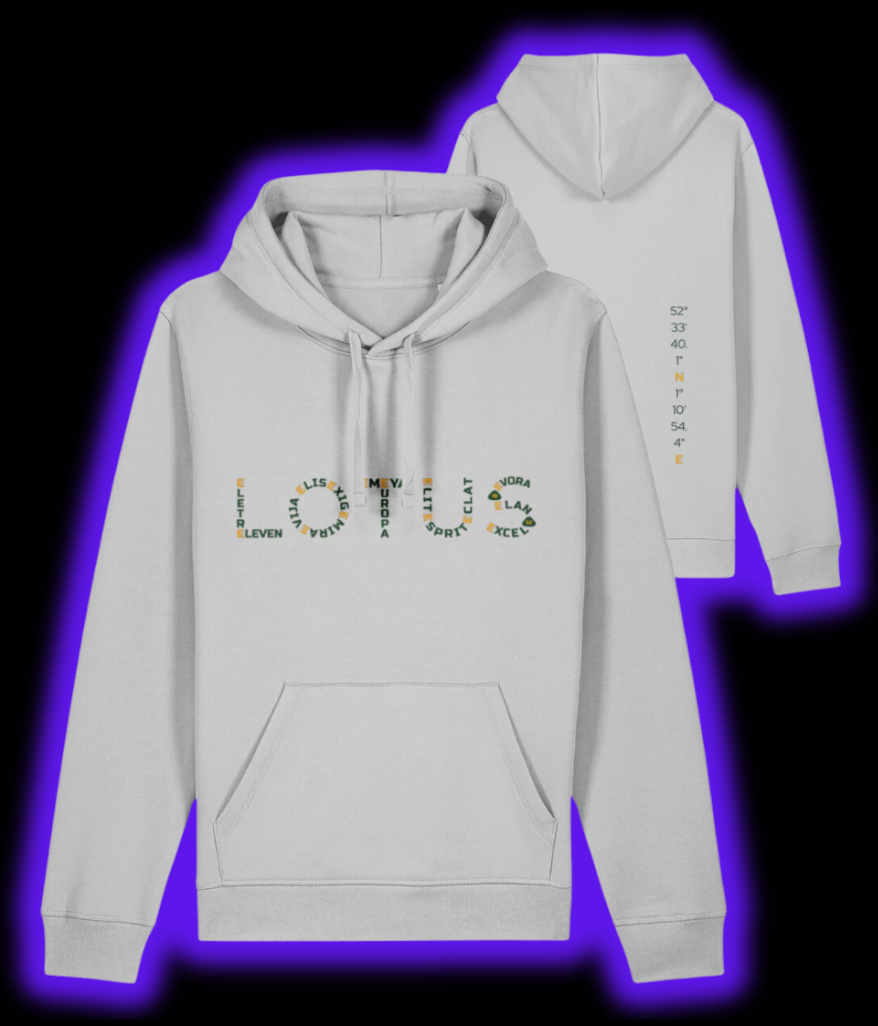 Lotus WordArt Hoodie - Light Grey