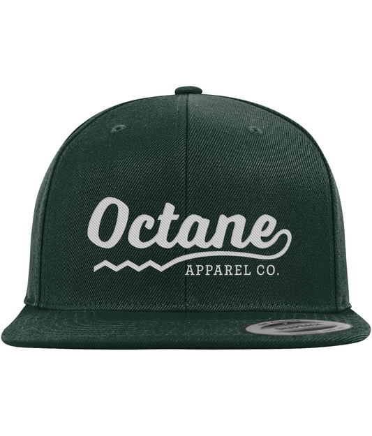 Octane Apparel Classic Logo Snapback Cap - Forest Green