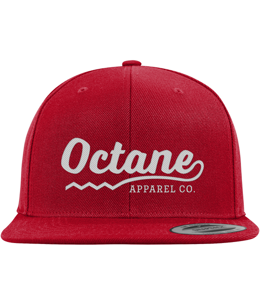 Octane Apparel Classic Logo Snapback Cap - Red