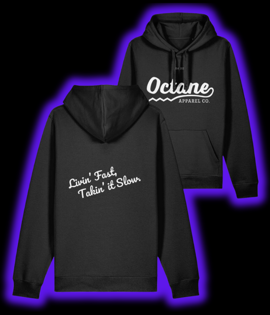 Octane Logo & Slogan Hoodie - Black