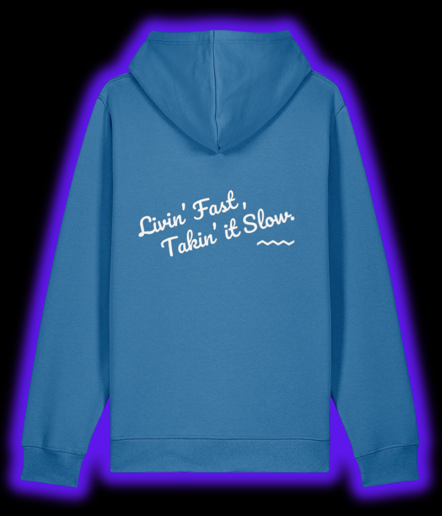 Octane Logo & Slogan Hoodie - Blue