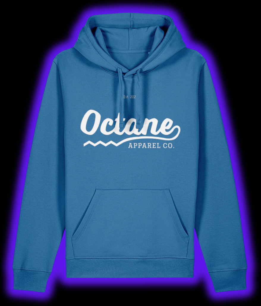 Octane Logo & Slogan Hoodie - Blue