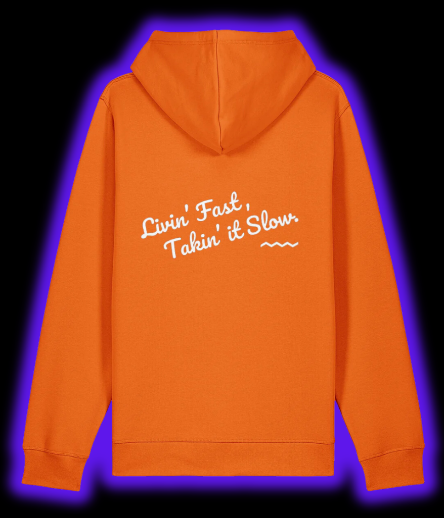 Octane Logo & Slogan Hoodie - Orange