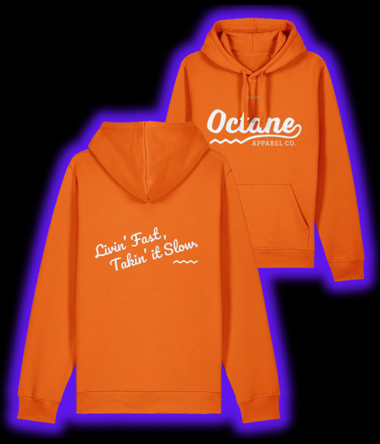 Octane Logo & Slogan Hoodie - Orange