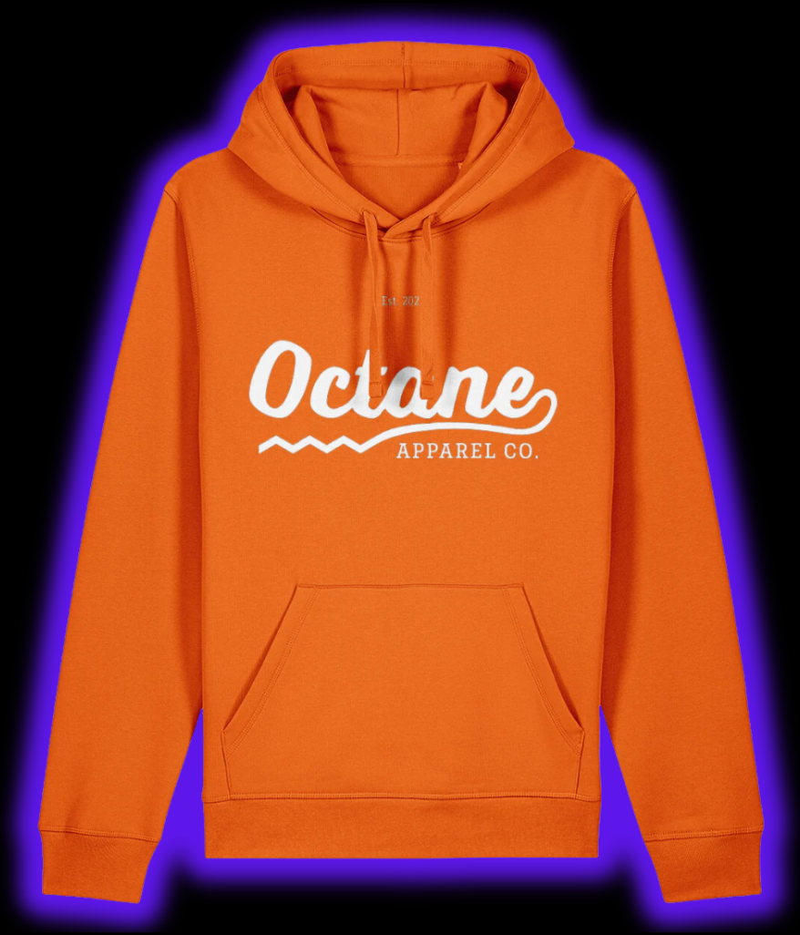 Octane Logo & Slogan Hoodie - Orange